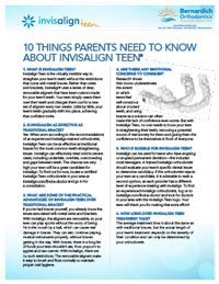 10 Things Lehigh Valley Parents Need to Know About Invisalign Teen