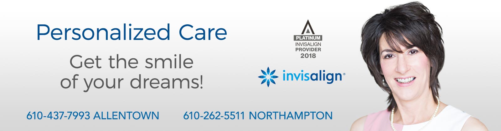 Allentown and Northampton PA Orthodontist Dr. Michele Bernardich is a 2018 Invisalign Platinum provider for the Lehigh Valley. Allentown and Northampton PA Orthodontist Dr. Michele Bernardich is a 2018 Invisalign Platinum provider for the Lehigh Valley.